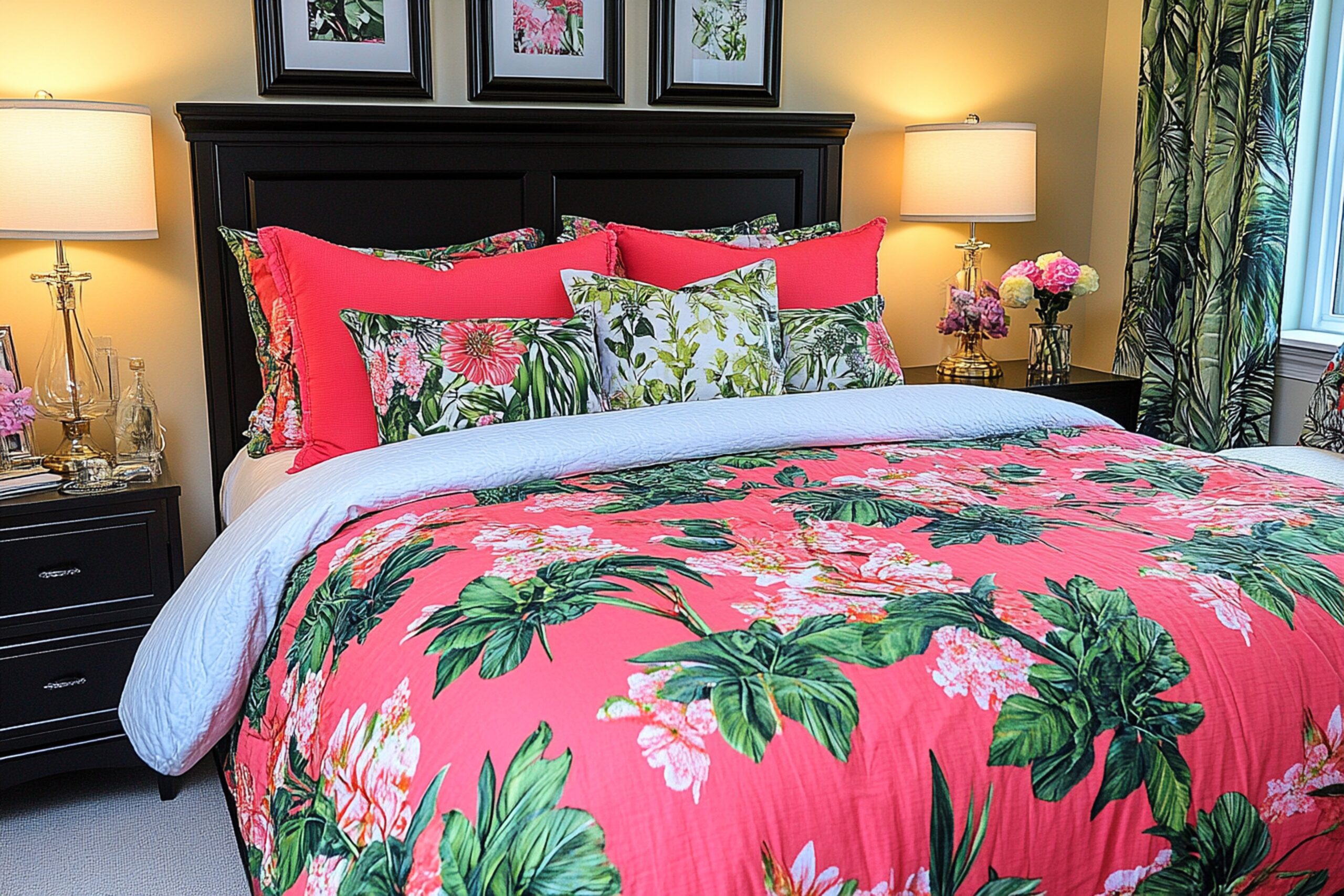 5 PCS. BEDSPREAD PRINTED QUEEN - Image 2